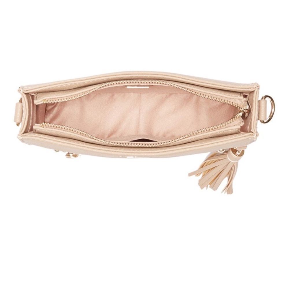 GUESS Factory tan and gold Jewlie Crossbody with BONUS matching wallet! - Picture 6 of 16
